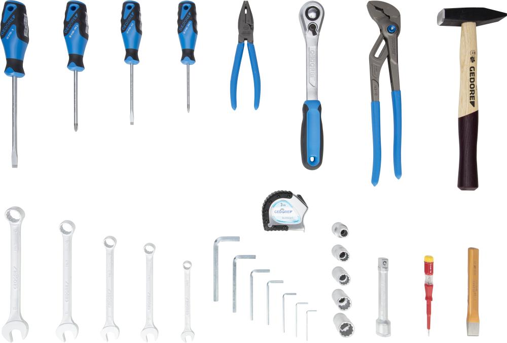 Produktbild GEDORE Werkzeugsortiment mit Tasche 29 teilig bild 1