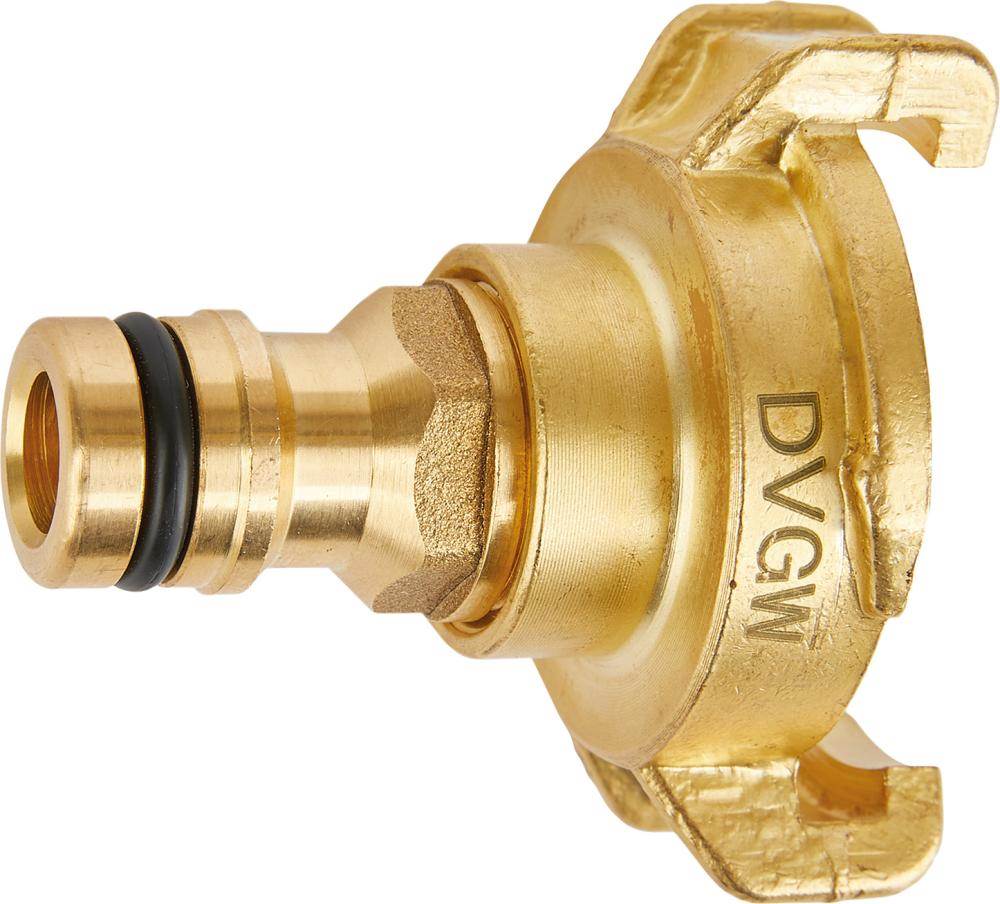 Produktbild Geka Übergansstück Stecksystem Messing Stecker und Klaue