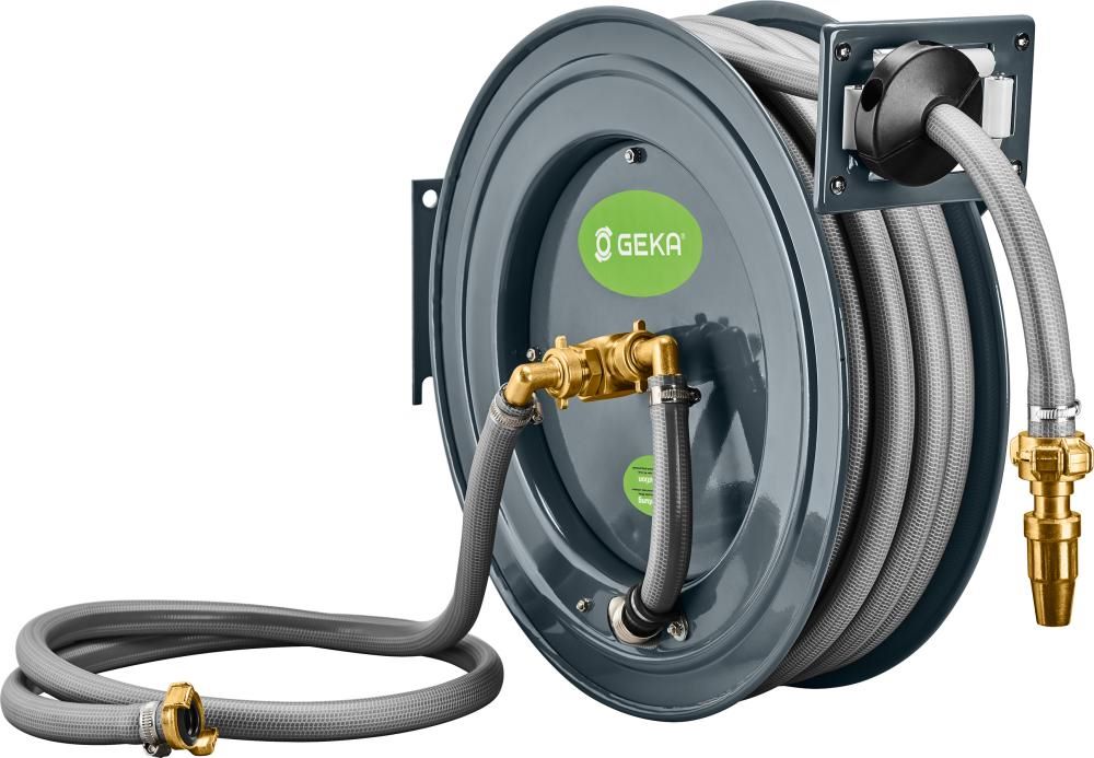 Produktbild Geka Schlauchaufroller PA20SK mit Schlauch 3/4 Zoll 20 m und 2 m Armaturen