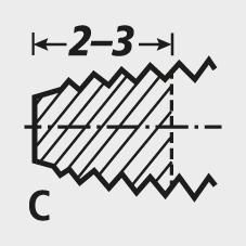 Produktbild GÜHRING Maschinengewindebohrer DIN374 TiN Form C M14 x 1 bild 8