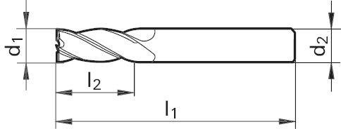 Produktbild Gühring Schaftfräser Ratiofräser SL extralang WN FIRE Z4 25,0mm bild 12