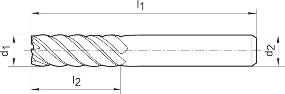 Produktbild Gühring Schaftfräser SL DIN6527 VHM FIRE Typ NH Z10 25mm bild 11
