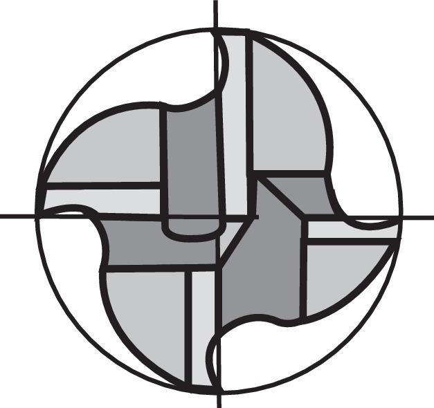 Produktbild Gühring Schruppfräser kurz DIN844HSSE-PM FIRE Typ NRf 20mm bild 2