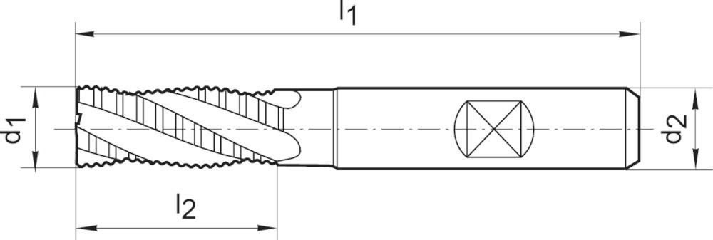 Produktbild Gühring Schruppfräser kurz DIN844HSSE-PM FIRE Typ NRf 32mm bild 15