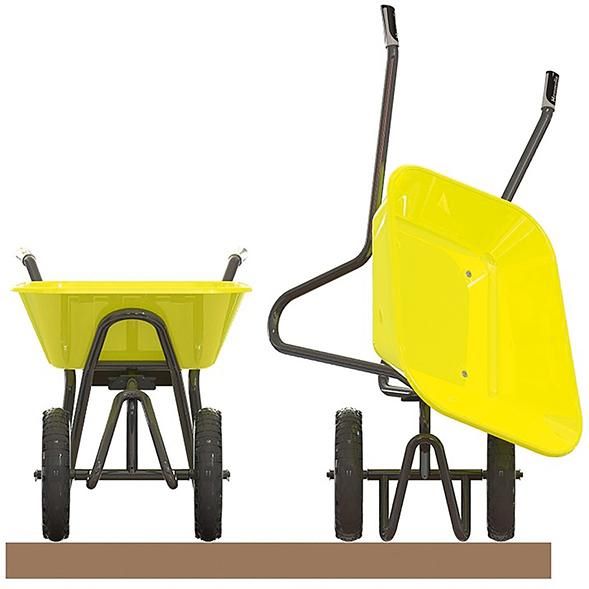 Produktbild Haemmerlin Schubkarre Reverso 100 mit Luftrad seitlich kippbar bild 3