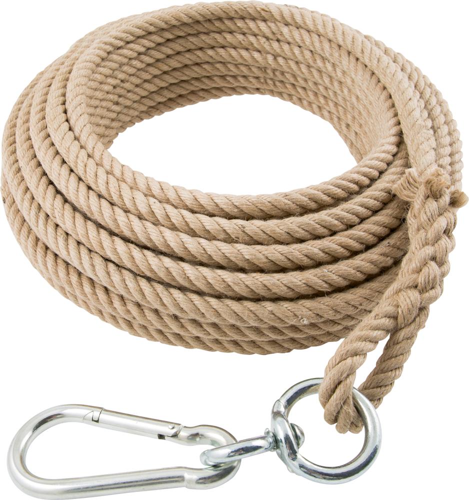 Produktbild Braun Handaufzugseil 16 mm mit Karabiner 10 m lang