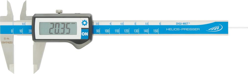 Produktbild Helios Preisser Digitaler Taschenmessschieber 150mm ohne Datenausgang bild 1