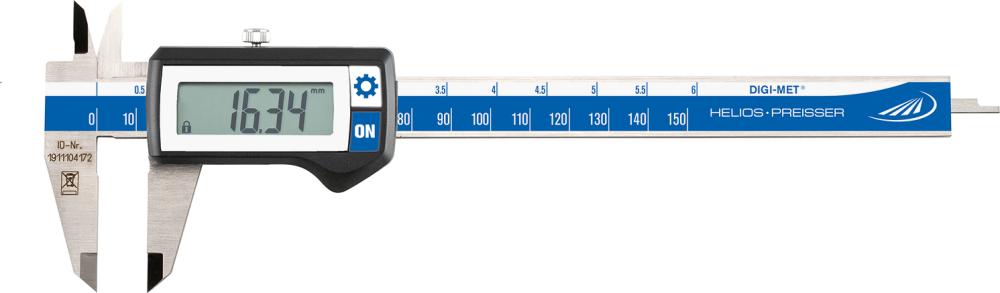 Produktbild Helios Preisser Digitaler Taschenmessschieber 200mm mit Datenausgang