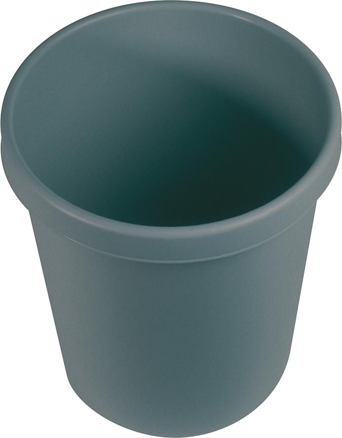 Produktbild Helit Papierkorb 18 Liter lichtgrau aus Recycling Kunststoff bild 2