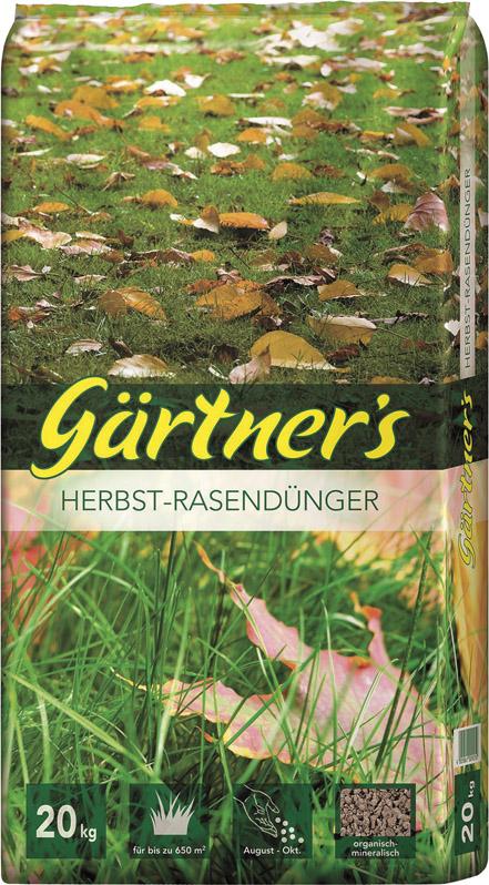 Produktbild Gärtner`s Herbst Rasendünger 20kg
