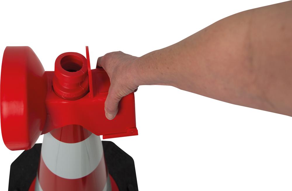 Produktbild Horizont Leitkegel LED Leuchte ConeFix einseitig gelb bild 2