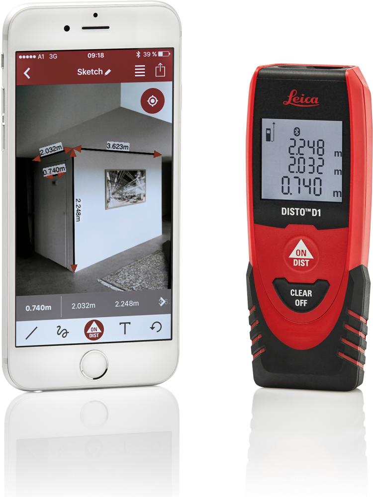 Produktbild Leica Disto D1 Handlasermeter  - App bild 3