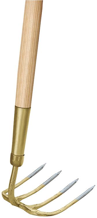 Produktbild Idealspaten Gartenkreiel 4 ovale Zinken mit Stiel 135 cm