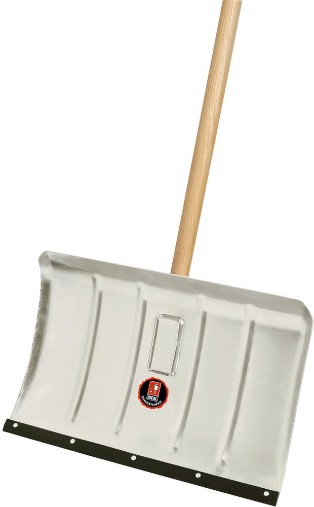 Produktbild Idealspaten Schneeräumer Alu Flüsterkante mit Stiel 50 cm breit