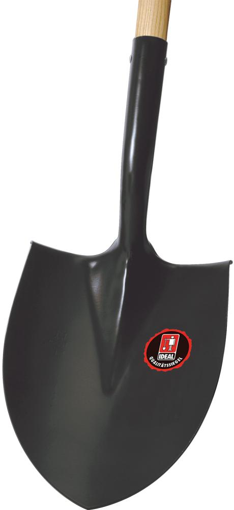 Produktbild Idealspaten Spatenschaufel schwarz klein Größe 1 mit Stiel