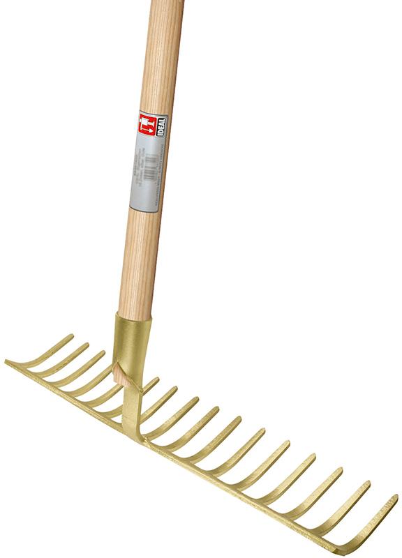 Produktbild Idealspaten Straßenrechen 14 Zinken Arbeitsbreite 455 mm mit Stiel