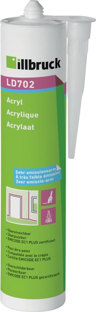 Produktbild Illbruck Dichtstoff Acryl LD702 weiß Kartusche mit 310 ml