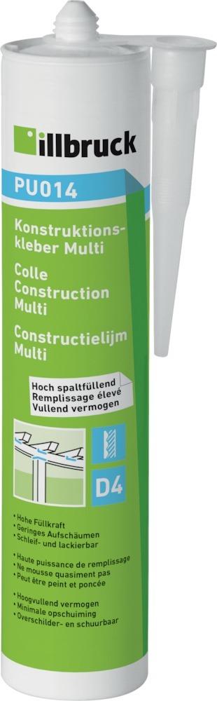 Produktbild Illbruck Konstruktionskleber PU014 Multi Kartusche mit 310 ml