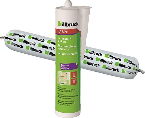 Produktbild Illbruck Natursteinsilikon FA870 hellgrau Kartusche mit 310 ml