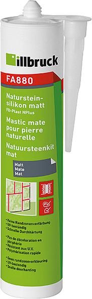 Produktbild Illbruck Natursteinsilikon FA880 schiefergrau Kartusche mit 310 ml
