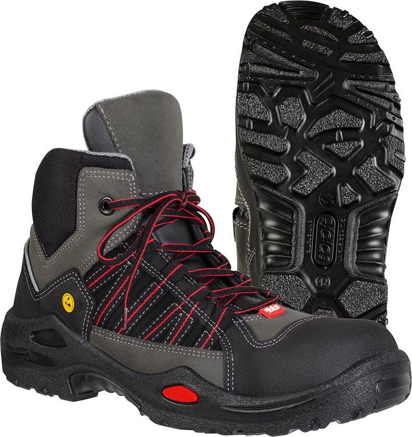 Produktbild Jalas Stiefel 1625 E-Sport schwarz rot S3 Gr. 47