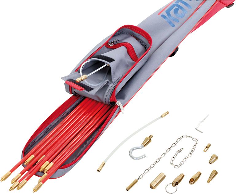 Produktbild Katimex Schubstangen Profi Set für Kabeleinziehband 19 teilig