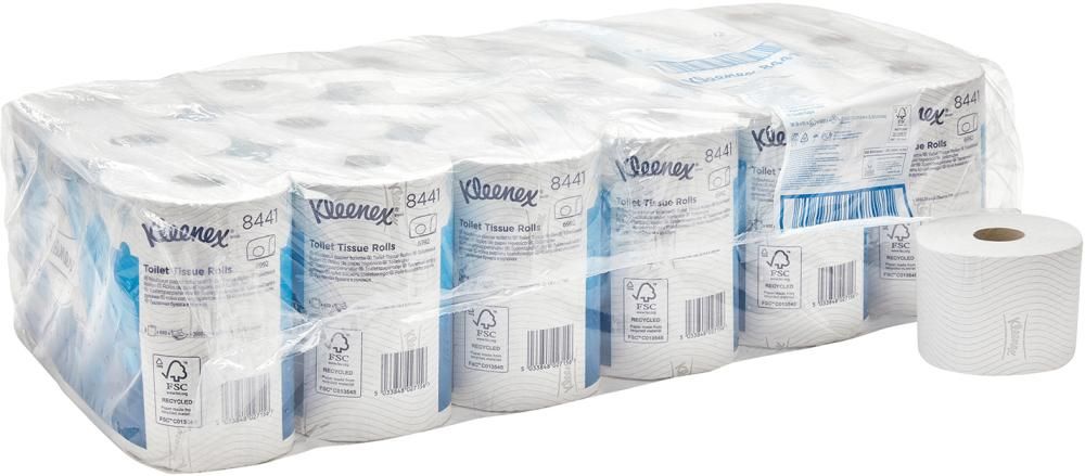 Produktbild Kimberly-Clark Toilettenpapier Standard weiß 2 lagig 95 mm breit Rolle mit 7,2 Meter bild 1