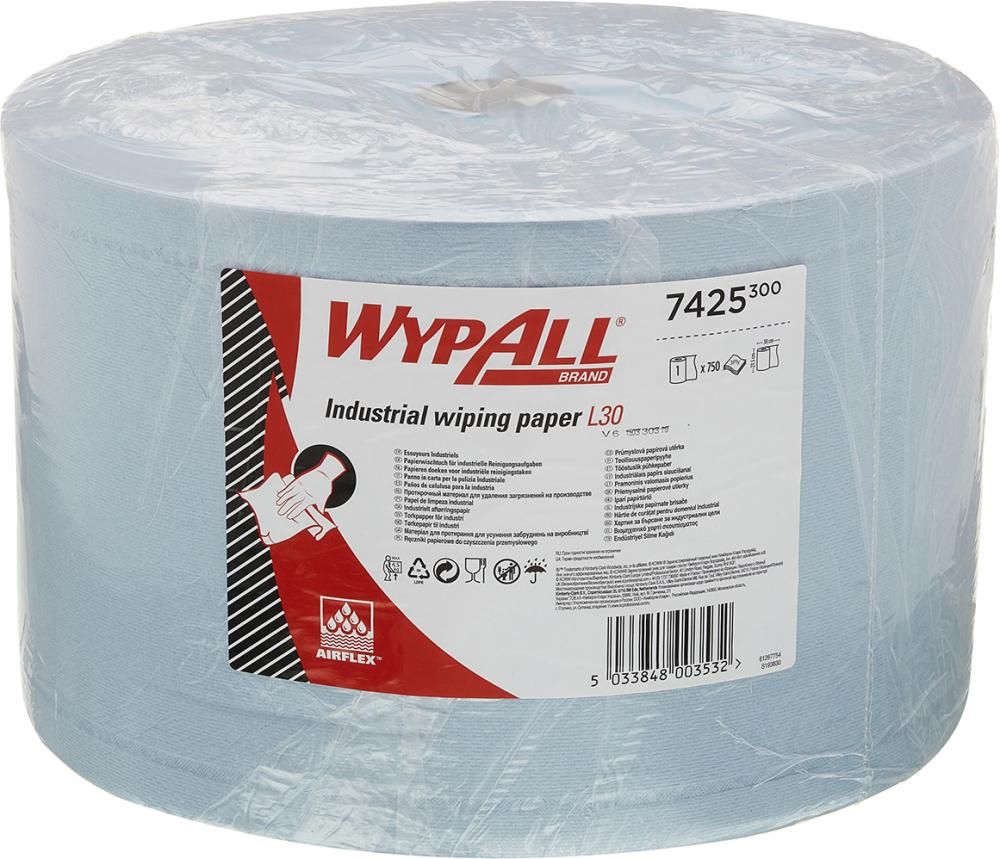Produktbild Kimberly-Clark Wischtücher WypAll L30 Ultra blau 235 x 380 mm Rolle mit 285 Meter