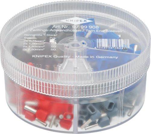 Produktbild Knipex Aderendhülsen Sortiment Twin 0,75 bis 2,5 mm2
