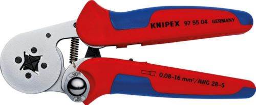 Produktbild Knipex Crimp Hebelzange 95504 für Aderendhülsen selbsteinstellend