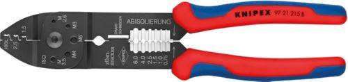 Produktbild Knipex Crimpzange 9721B 215 mm 0,5 bis 2,5 mm2