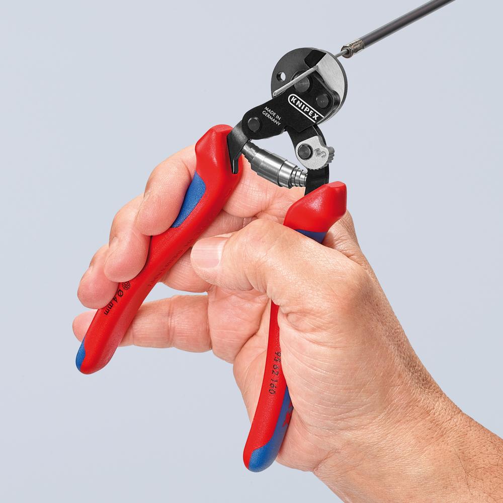 Produktbild Knipex  Drahtseilschere mit Mehrkomponenten Griffen 160 mm bild 4