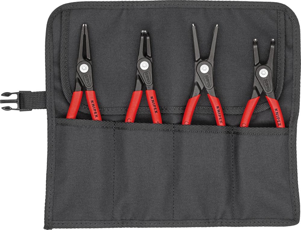 Produktbild Knipex Sicherungsringzangen Präzisionssatz in Rolltasche 4 Teile bild 1