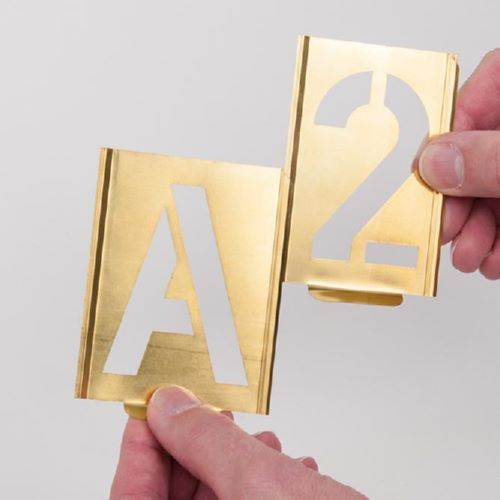 Produktbild Kukko Signierschablone A bis Z Schrifthöhe 40 mm bild 2