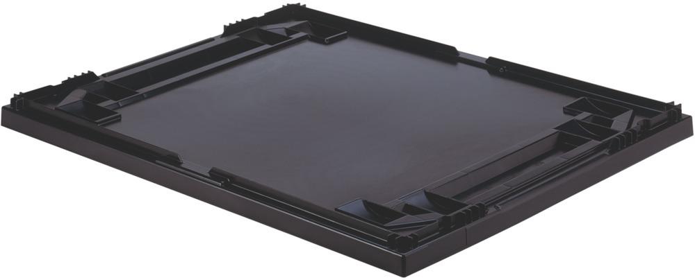 Produktbild Lakape Auflagedeckel schwarz für Kastenmaß 600x400 mm