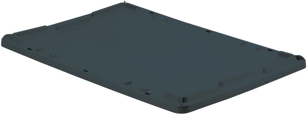 Produktbild Lakape Auflagedeckel schwarz zu Drehstapelbehälter LB/DB 65 Liter