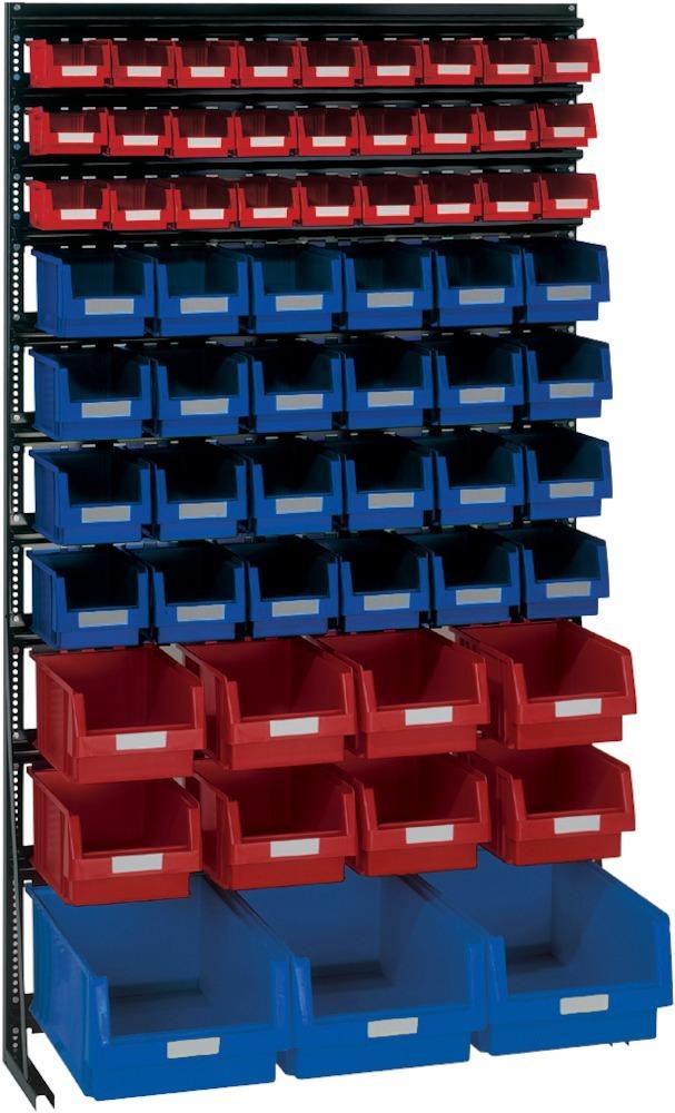 Produktbild Lakape Vario Regal V14G mit 62 PLK Kästenblau und rot