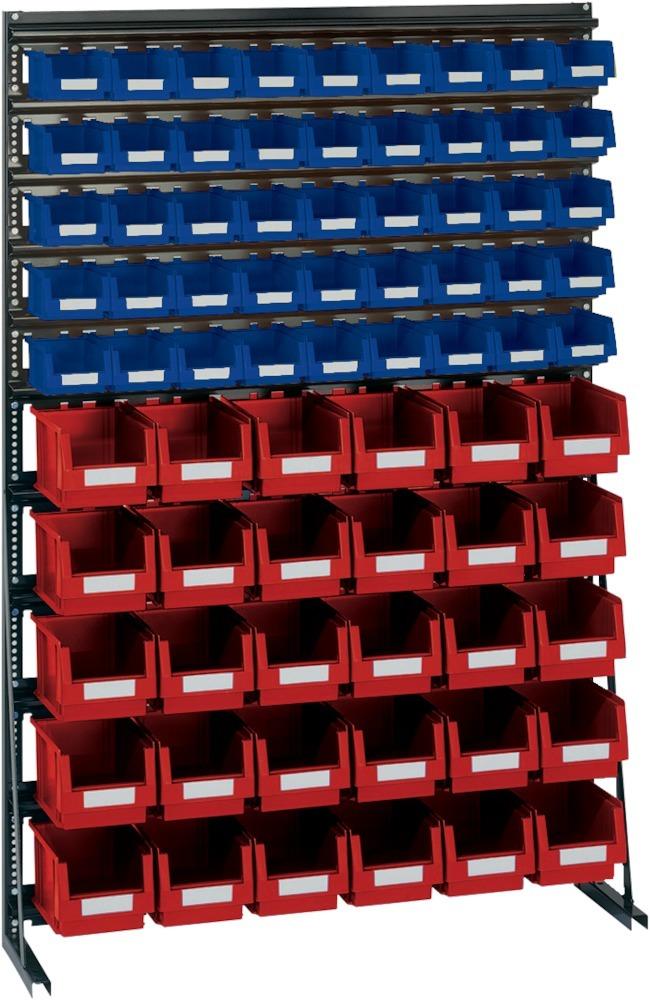 Produktbild Lakape Vario Regal V12B mit 75 PLK Kästen blau und rot