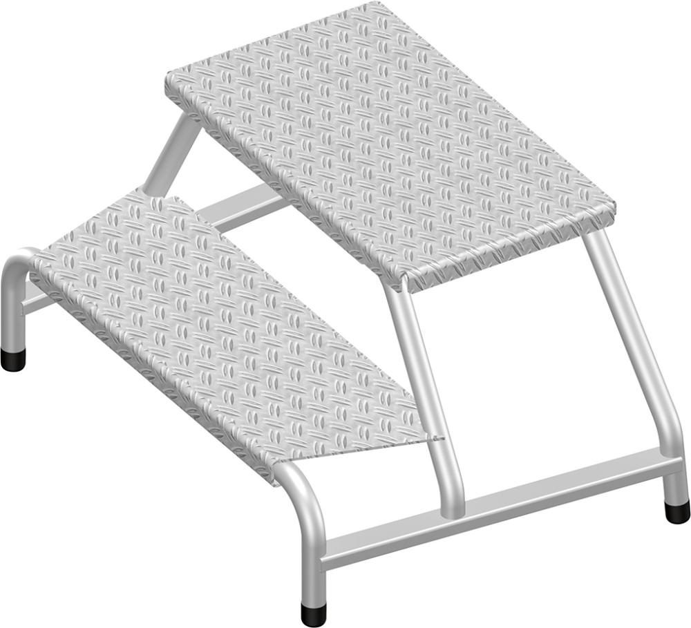 Produktbild Layher Maschinentritt 2 Stufen Standhöhe 0,40 m