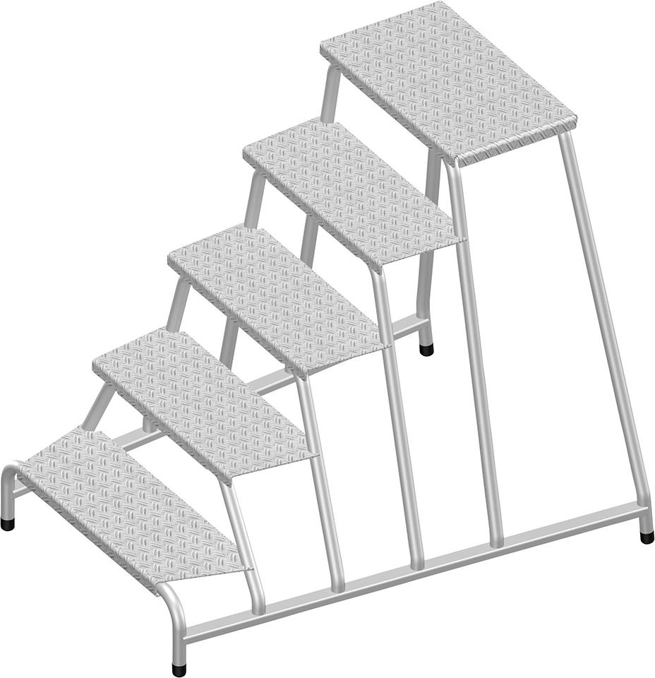 Produktbild Layher Maschinentritt 5 Stufen Standhöhe 0,90 m