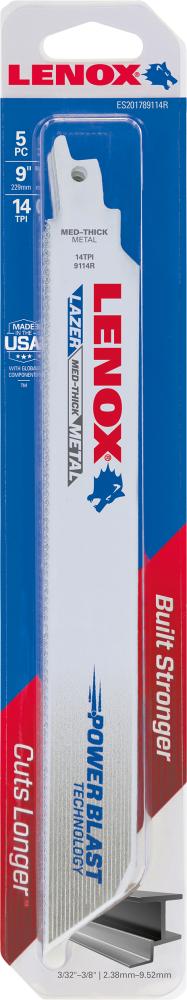 Produktbild Lenox Säbelsägeblatt 229x25x1,1 mm 14 Zähne bild 2