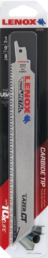 Produktbild Lenox Säbelsägeblatt 229x25x1,3 mm 8 Zähne bild 3