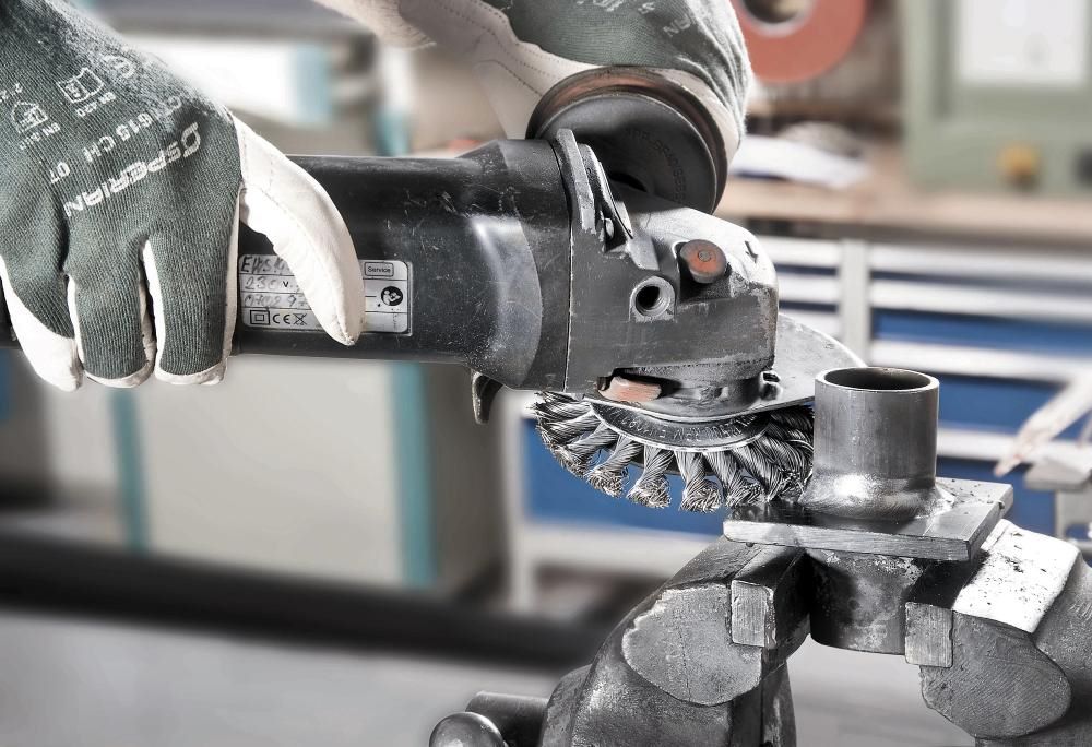 Produktbild Lessmann Kegelbürste Stahldraht 100 x 12 mm gezopft 0,5 mm bild 2