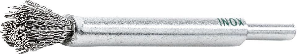 Produktbild Lessmann Pinselbürste Edelstahl gewellt 12 x 20/120 x 0,3 mm