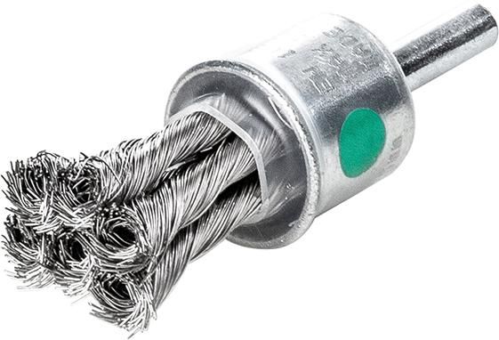 Produktbild Lessmann Pinselbürste Edelstahl gezopft 19 x 28/72 x 0,35 mm