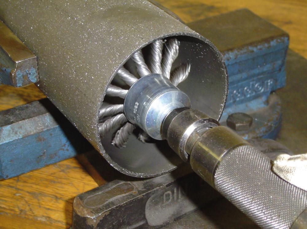 Produktbild Lessmann Pinselbürste Stahldraht gezopft 29 x 28/72 x 0,35 mm bild 2