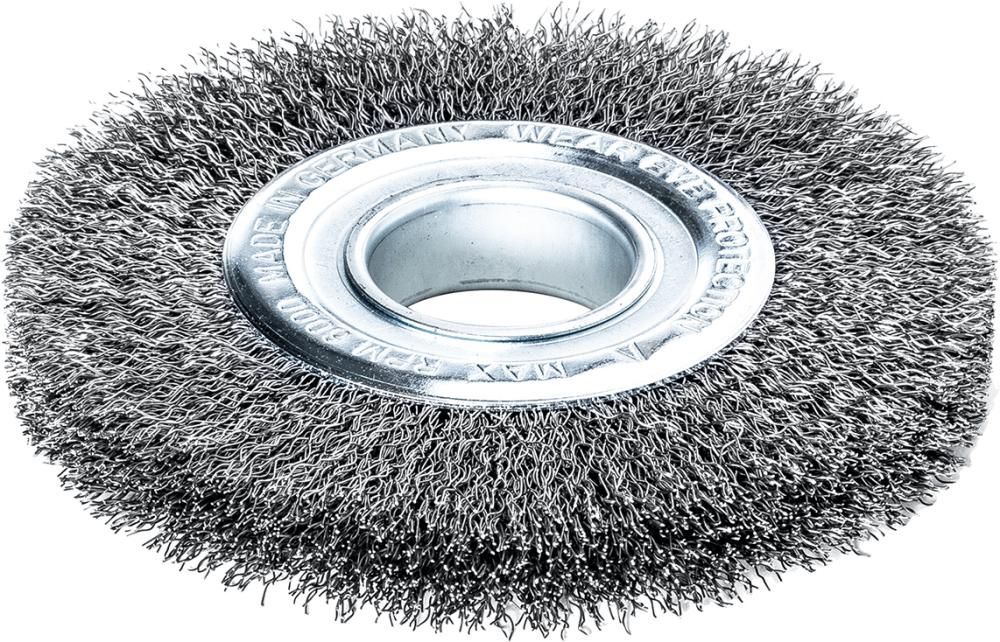 Produktbild Lessmann Rundbürste Stahldraht 150 x 23/25 mm gewellt 0,3 mm