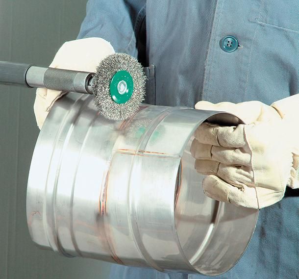 Produktbild Lessmann Schaft Rundbürste Edelstahl gewelle 60 x 0,3 mm bild 2