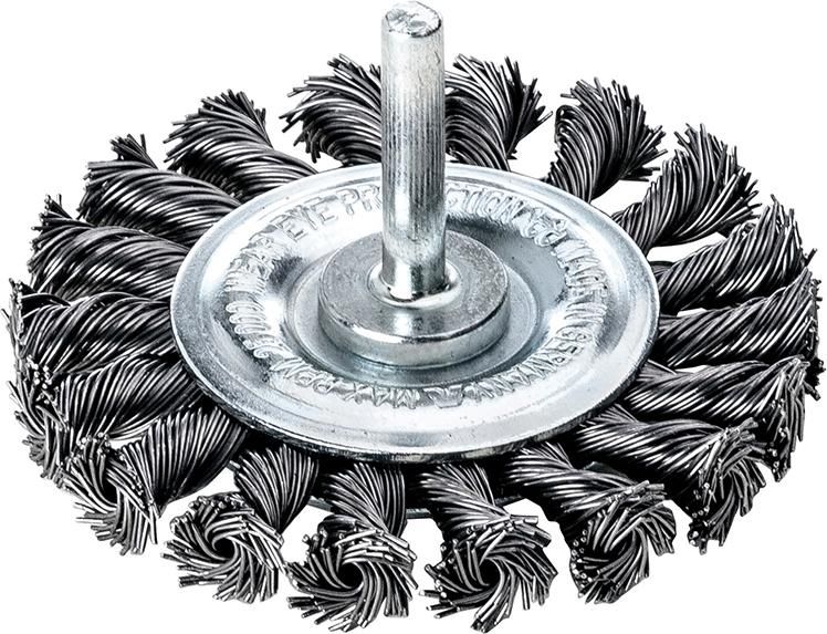 Produktbild Lessmann Schaft Rundbürste Edelstahl gezopft 75 x 0,5 mm