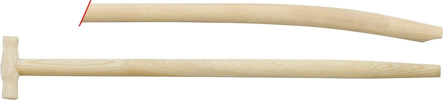Produktbild LÖFFERT STIELE Spatenstiel T Esche 1100/41 mm gebogen mit Konus
